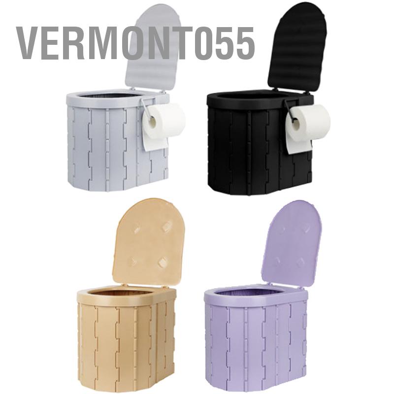 Vermont055 Nhà vệ sinh gấp di động Tích hợp ABS Khả năng chịu tải cao du lịch có nắp đậy để cắm trại