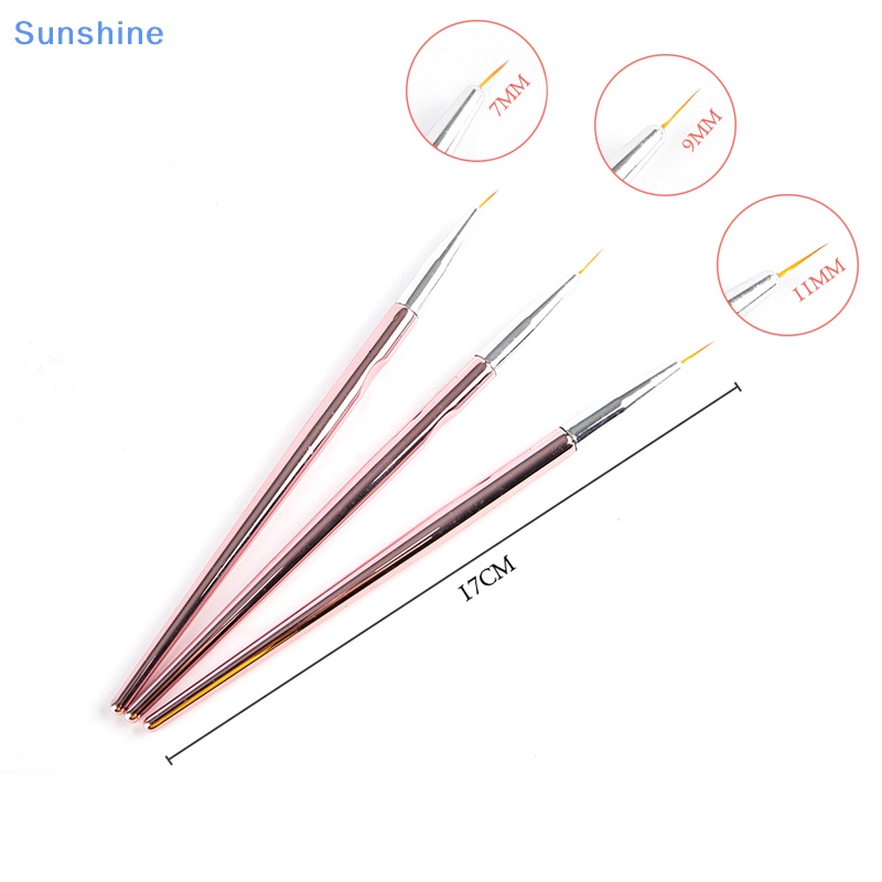 Set 3 Bút Vẽ Trang Trí Móng Nghệ Thuật Tiện Dụng Chất Lượng Cao