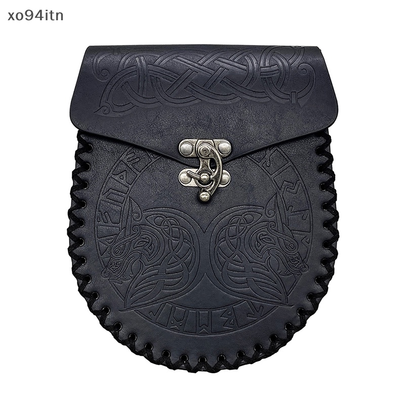 Túi Da Đựng Tiền Đeo Thắt Lưng Phong Cách Thời Trung Cổ