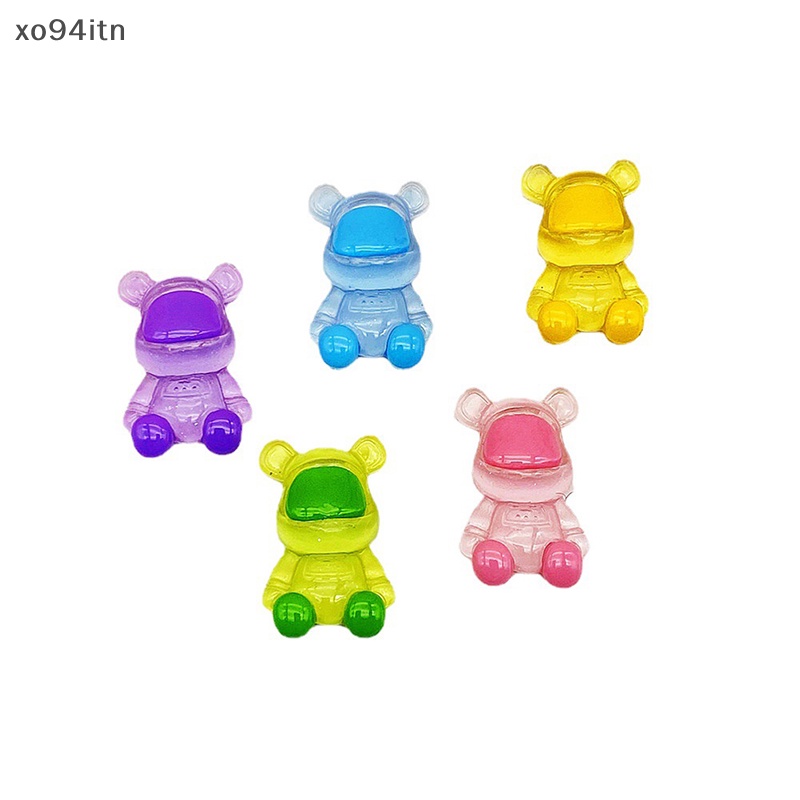 Tn Dây Cột Tóc Resin Mini Màu Sắc Phản Quang Hình Chú Gấu Trang Trí Sân Vườn / Nhà Cửa / Xe Hơi