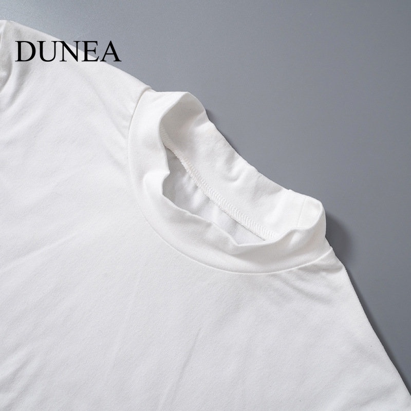 DUNEA Áo Thun Nữ Ngắn Tay Cổ Tròn Thời Trang
