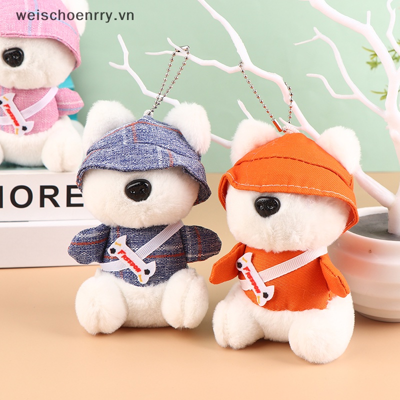 Đồ chơi nhồi bông Hình Cún Con 14CM Mềm Mại Trang Trí Móc Khóa / Ba Lô / Túi Xách