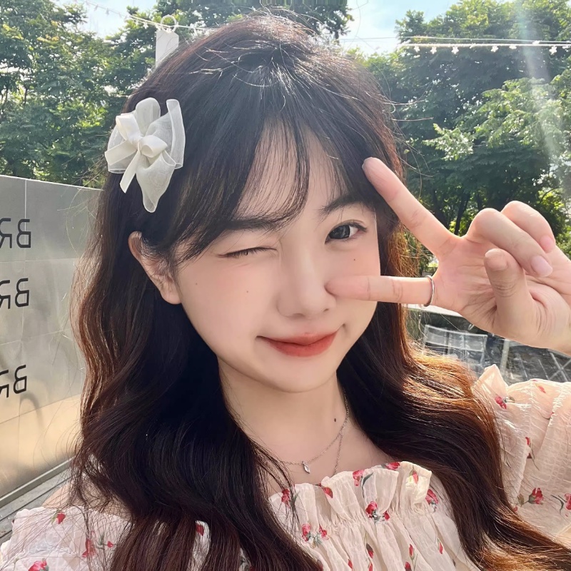 Kẹp Tóc Đính Nơ Sau Lưng Phong Cách Nhật Hàn Dành Cho Nữ