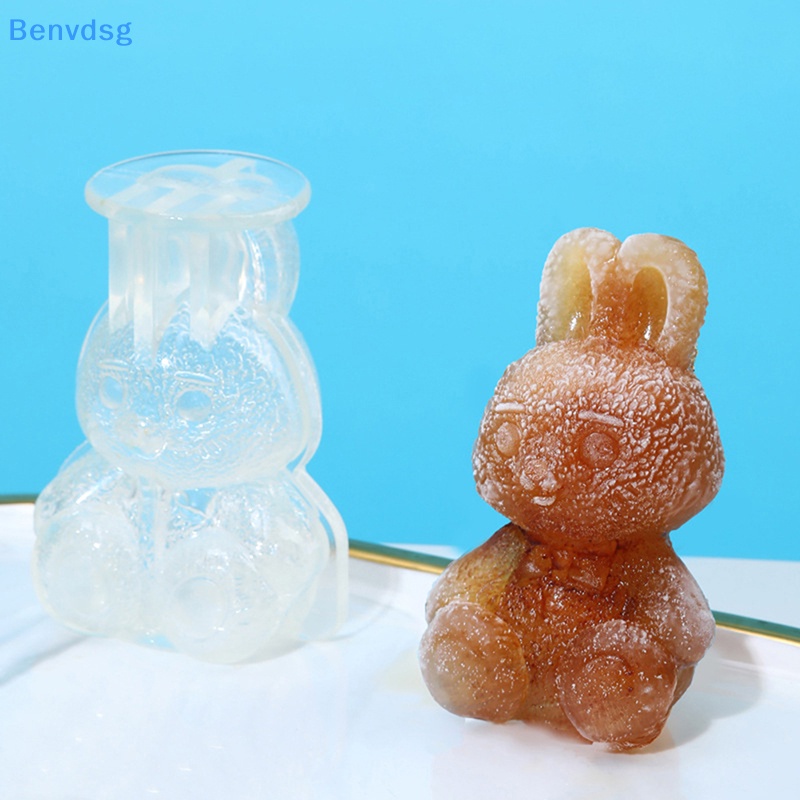 Khuôn Silicon Làm Đá Hình Thỏ Hoạt Hình Dễ Thương