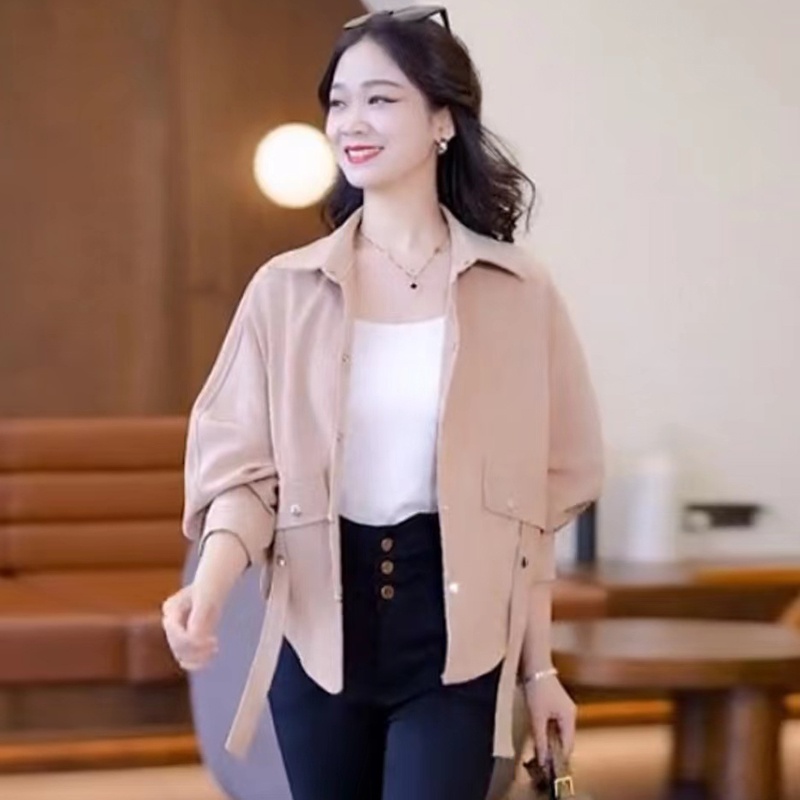 Áo Sơ Mi Tay Dài Dáng Rộng Thời Trang Mùa Hè 2023 Cho Nữ