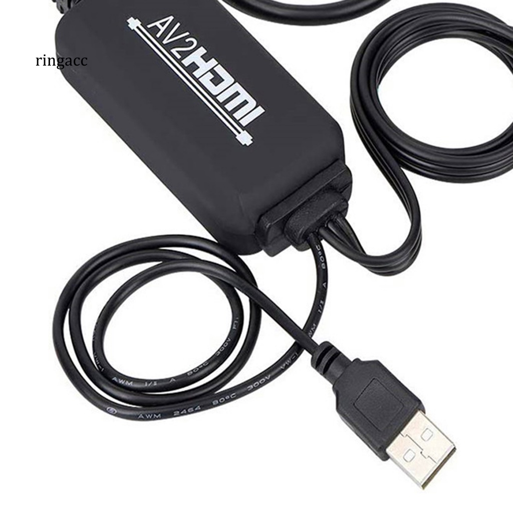 Bộ Chuyển Đổi Âm Thanh / Video ABS 3 RCA Sang HDMI 1080P Chất Lượng Cao