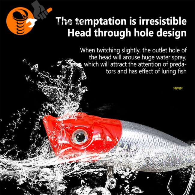 Set 5 Mồi Giả Nhử Cá Kèm Móc Câu Tiện Dụng Chất Lượng Cao