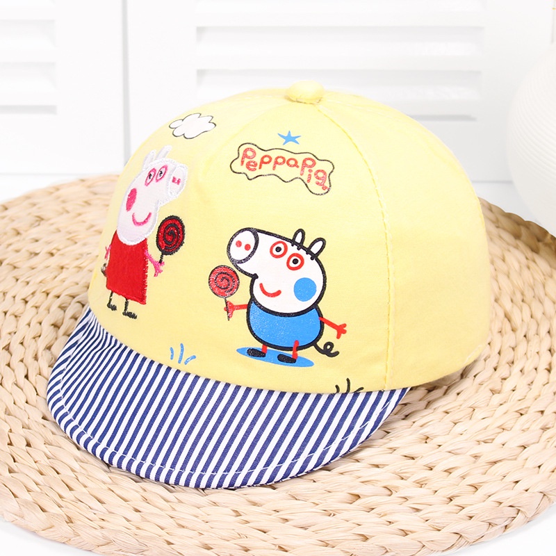 Mũ bóng chày Piggy hoạt hình, Mũ Piggy dễ thương cho bé 0-1 tuổi