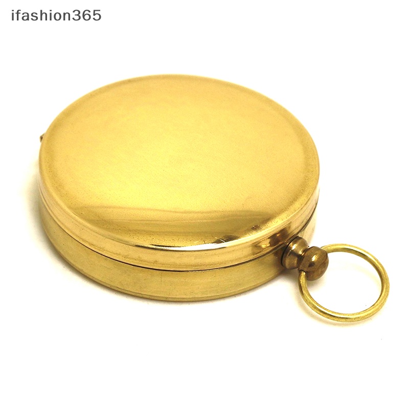 La Bàn Bỏ Túi Bằng Đồng Thau Màu Vàng Chất Lượng Cao Tiện Dụng Cho Các Hoạt Động Ngoài Trời ifashion365
