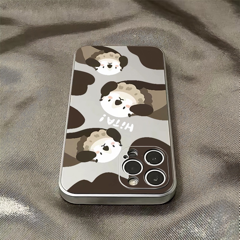 Ốp Điện Thoại TPU Silicon Mềm Mạ Điện Hình Gấu Trúc Chống Sốc Cho IPhone 14 13 12 11 Pro XS Max XR X 8 + 7 6S Plus