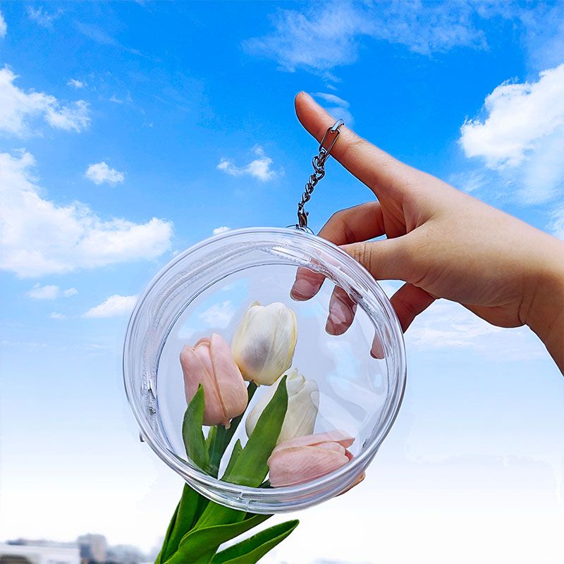 Túi Cotton Tròn 10CM 10CM Trong Suốt Đựng Búp Bê Nhồi Bông Đi Bộ Cho Bé