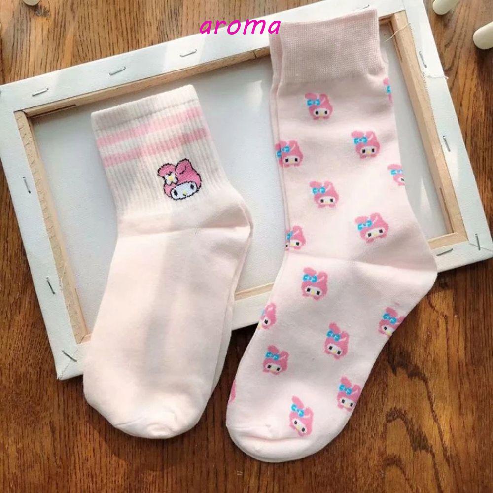 Vớ Giữ Ấm Mềm Mại Thoáng Khí In Họa Tiết Hoạt Hình Pudding Dog Plushie Cinnamoroll