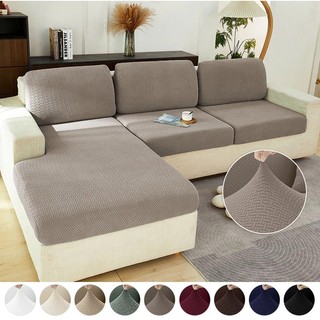 Vỏ bọc đệm ghế sofa 1 / 2 / 3 / 4 chỗ ngồi hình chữ nhật cỡ lớn co giãn trang trí nội thất