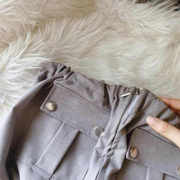 Jum ống kaki xám bo thun eo 💖 KÈM ẢNH THẬT