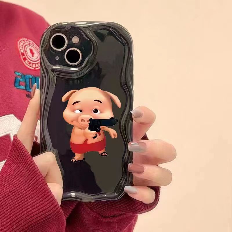 ✅Ốp Điện Thoại Họa Tiết Chú Heo Dễ Thương Cho Iphone 12 78P14Pro 6s 13 Xrmax xsiPhone11 EE6O