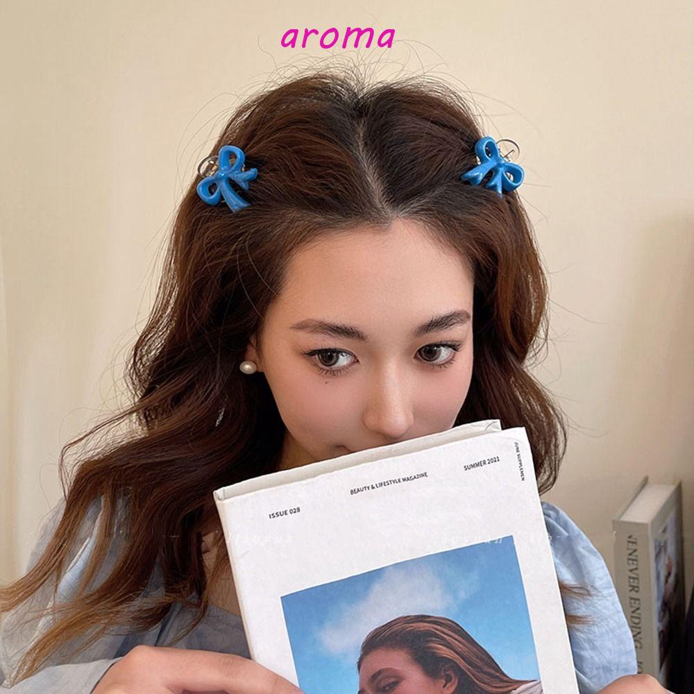 Kẹp Tóc Nơ Mini Y2K Phong Cách Hàn Quốc Dễ Thương Ngọt Ngào Cho Nữ