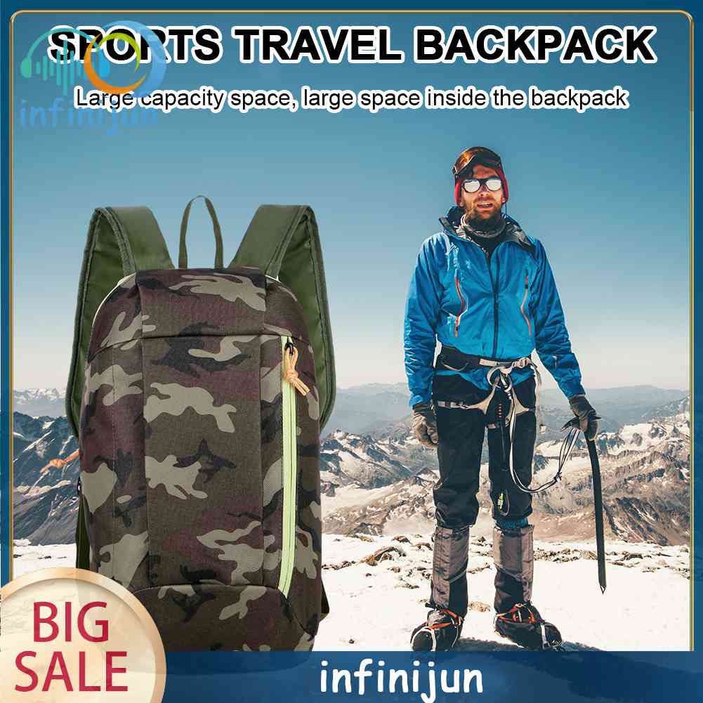 Ba Lô Leo Núi Dung Tích 10L Chống Thấm Nước Hoạ Tiết Lính Cho Nam Và