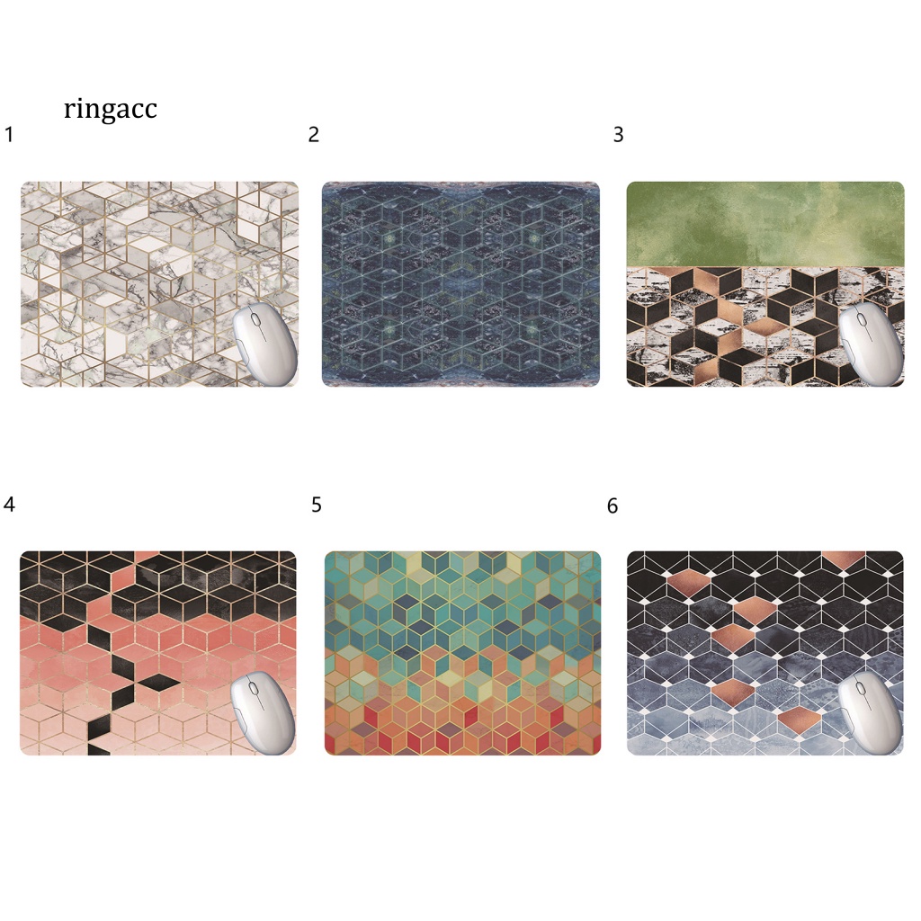 Tấm Lót Chuột RGA Siêu Mỏng Chống Trượt Bằng Polygon Nhiều Màu Sắc Tiện Dụng Cho Laptop