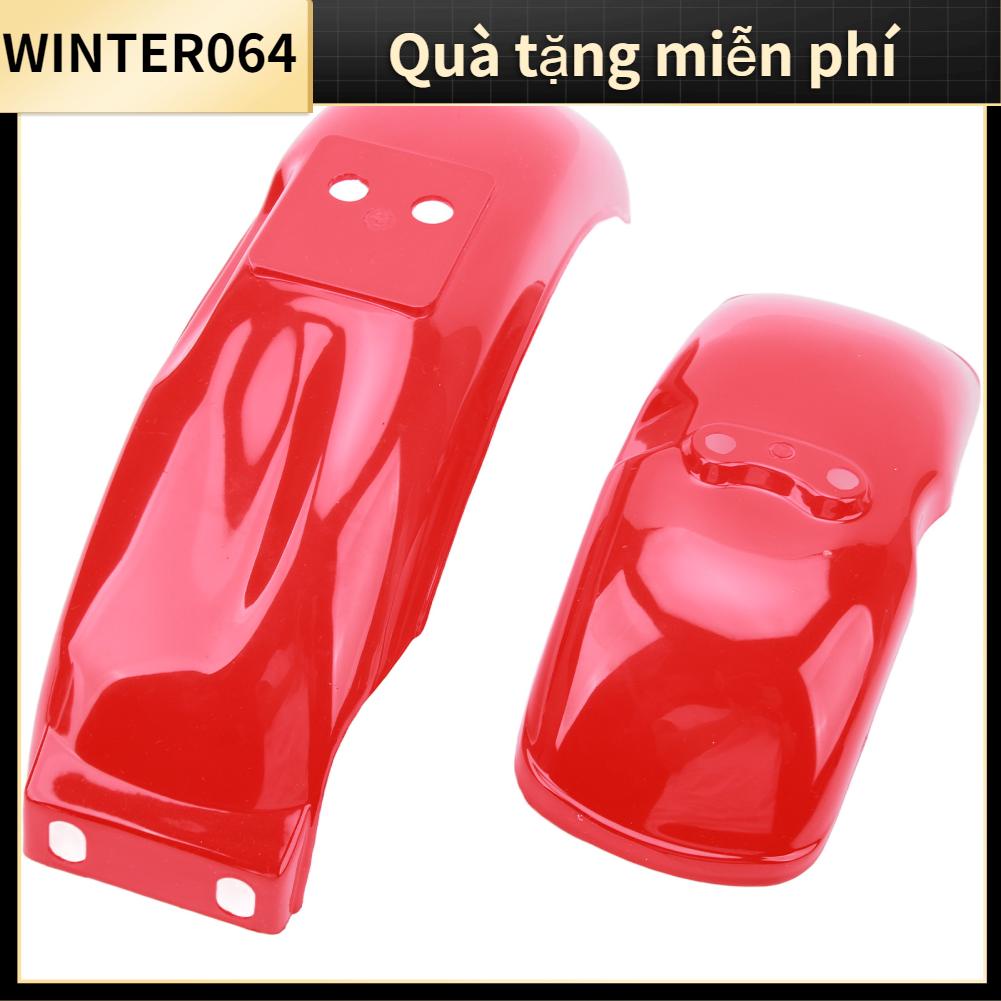 Winter064 Xe Máy Fender Độ Bóng Cao Màu Đỏ Phía Trước Sau Bùn Bảo Vệ Tấm Phù Hợp Với Z50 Z50A Z50J Z110 Z125 Đạp 8in Hoặc 10in Bánh