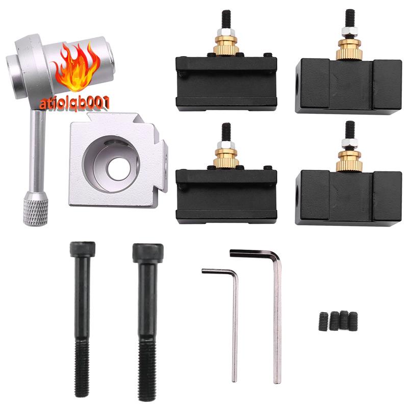 Giá đỡ dụng cụ tiện CNC Mini Dụng cụ thay đổi nhanh Giá đỡ máy cắt sau Bộ vít Bộ thanh khoan Quay mặt Giá đỡ cờ lê