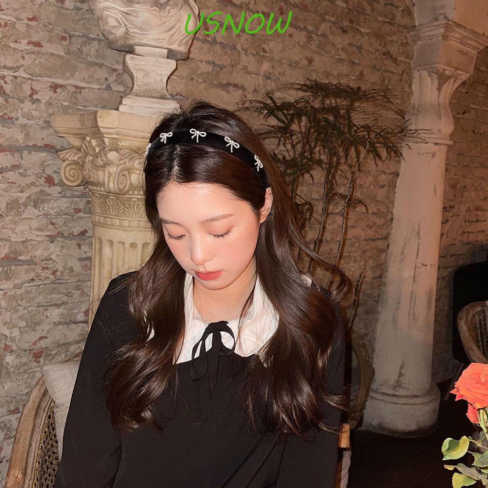 Băng đô cài tóc rửa mặt Bằng Vải Nhung Sang Trọng Phong Cách Hàn Quốc