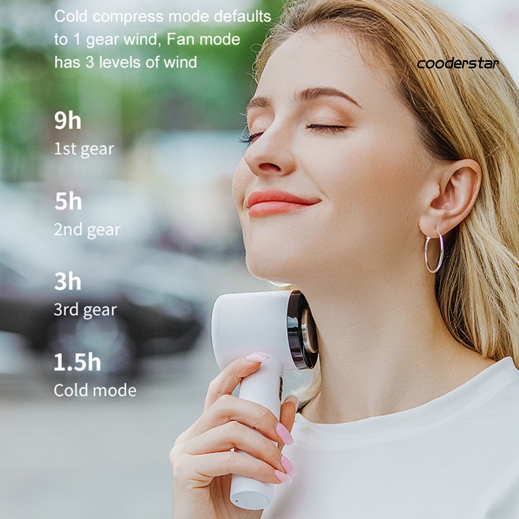 1 Bộ Quạt Làm Mát Mini Cầm Tay 2000mAh Sạc USB Có Đế Tháo Rời Điều Chỉnh Được Dành Cho Gia Đình