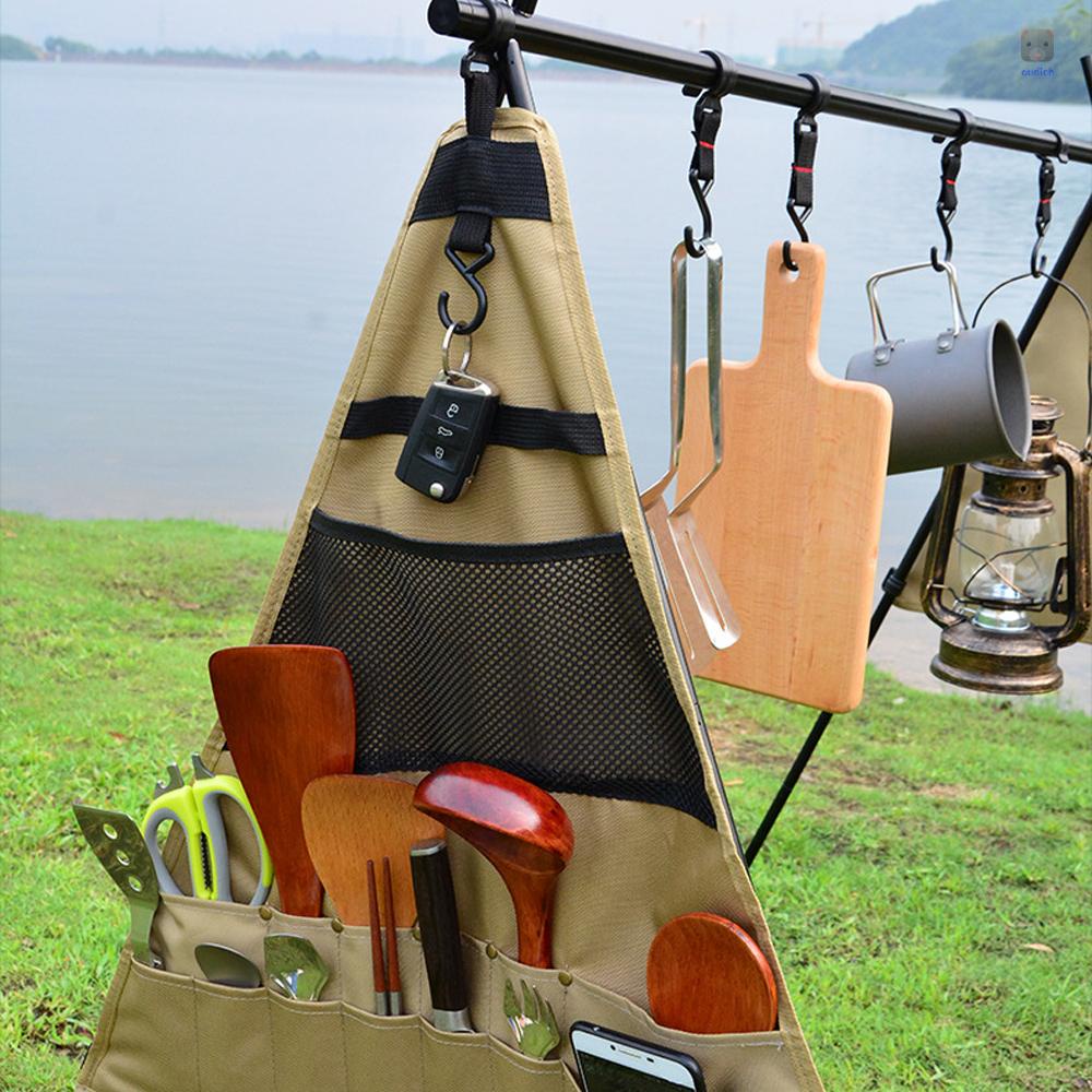 Giá Đỡ Dụng Cụ Nấu Ăn Có Móc Treo Có Thể Gấp Gọn Tiện Dụng