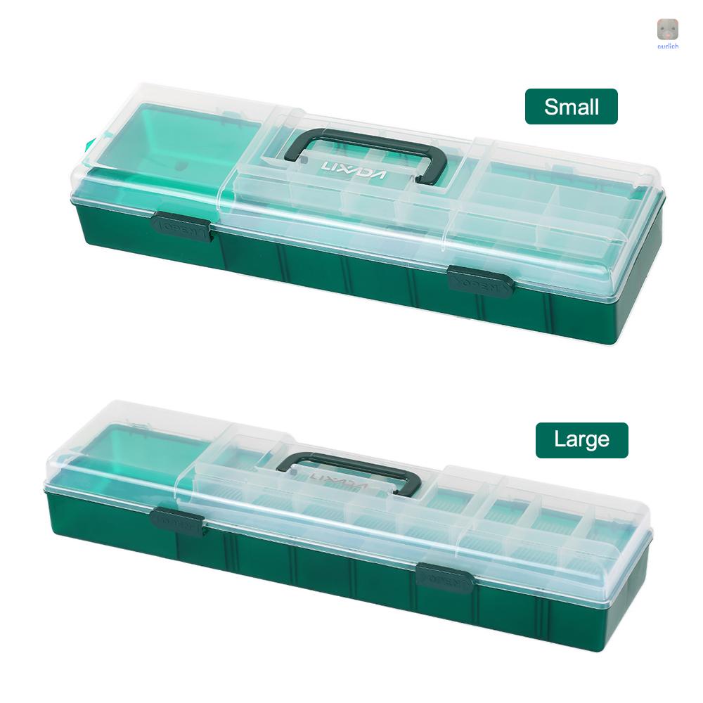 Hộp Đựng Phụ Kiện Câu Cá 2 Tầng Trong Suốt Lixada