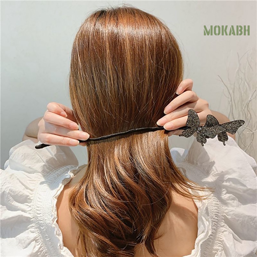Kẹp Tóc Hình Bướm Lấp Lánh Thời Trang Cho Nữ