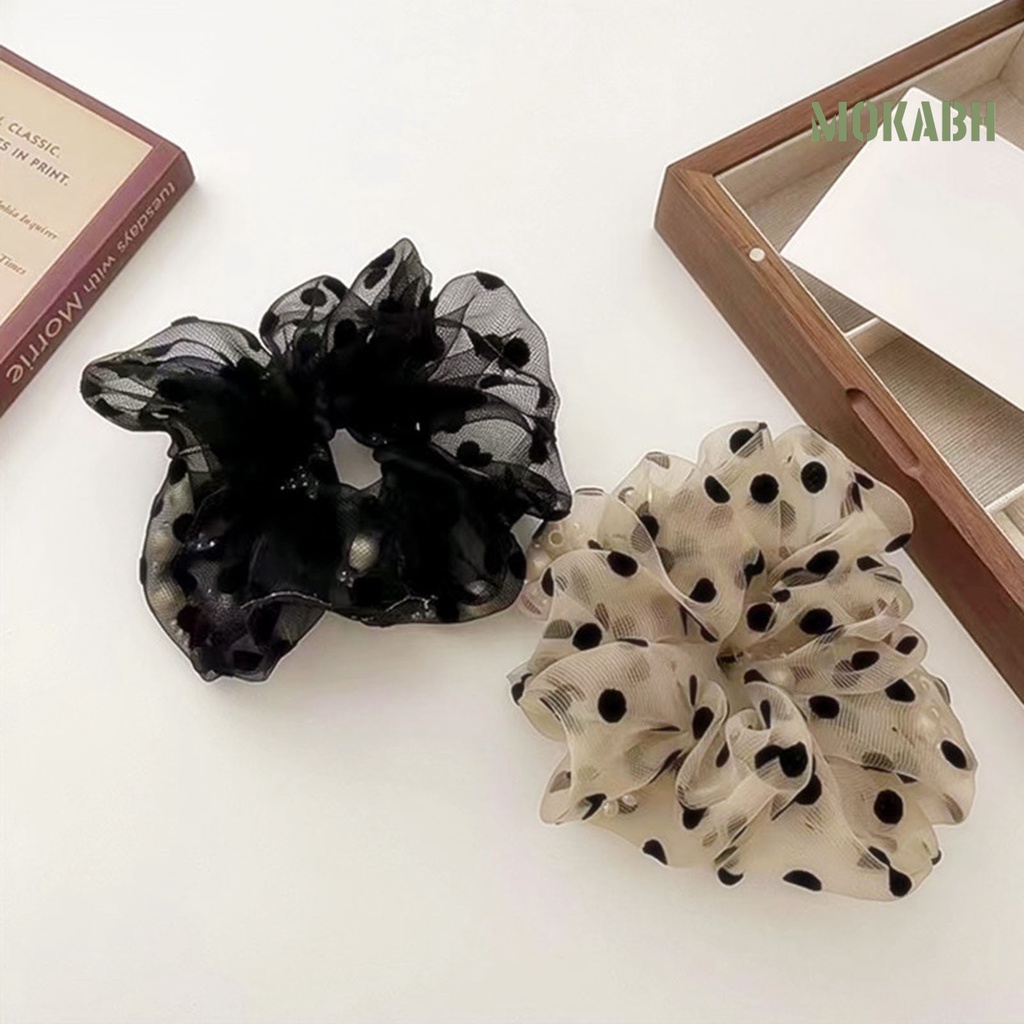 Dây Cột Tóc Co Giãn Đính Ngọc Trai Nhân Tạo Thời Trang Dành Cho Nữ