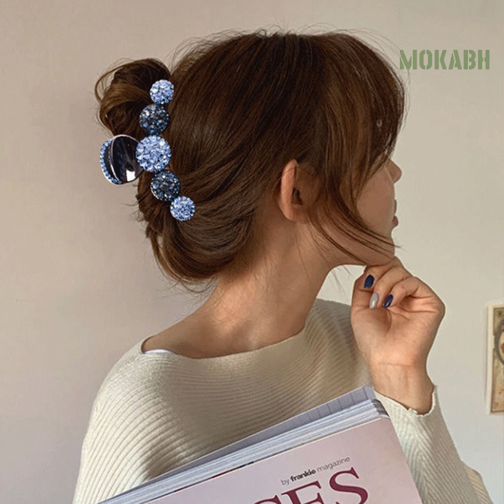 Kẹp Tóc Càng Cua Đính Đá Lấp Lánh Màu Sắc Tươi Sáng