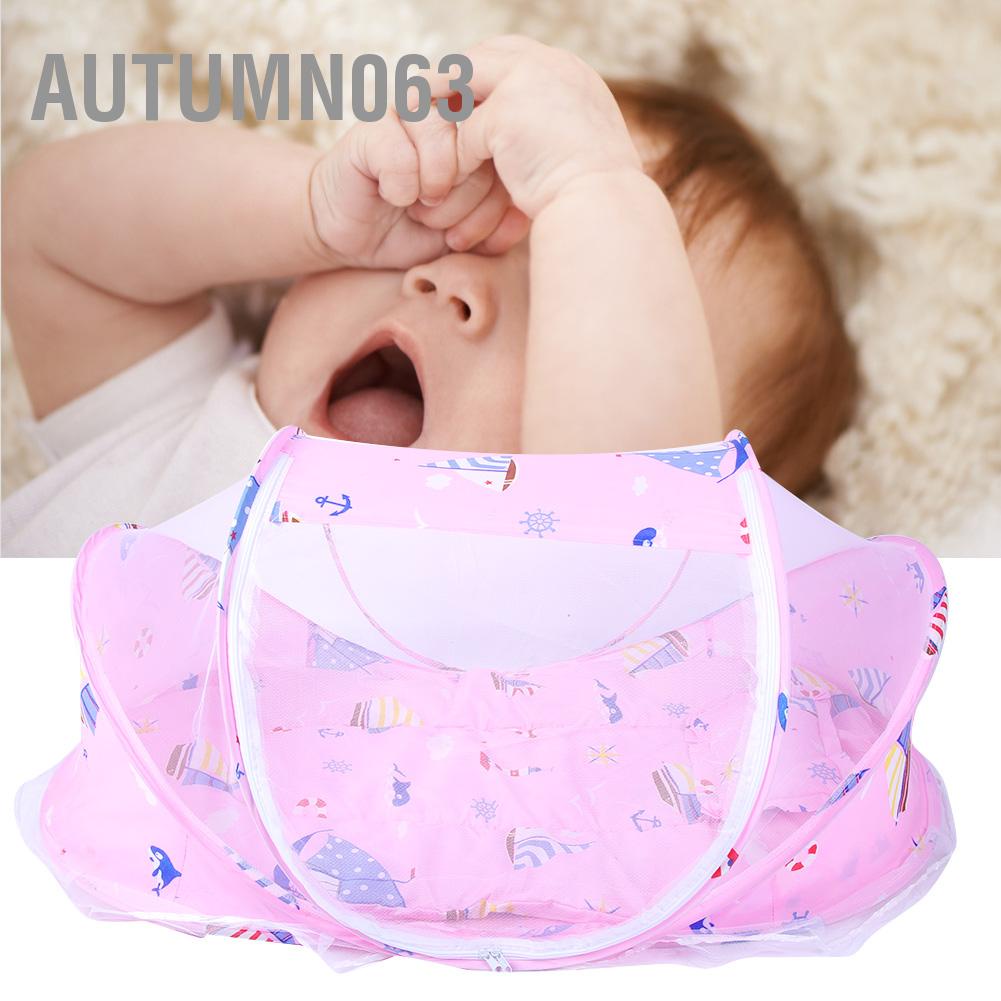 Autumn063 3 Cái/bộ Di Động Có Thể Gập Lại Lều Chống Muỗi Cho Trẻ Sơ Sinh Ngủ Du Lịch Bé