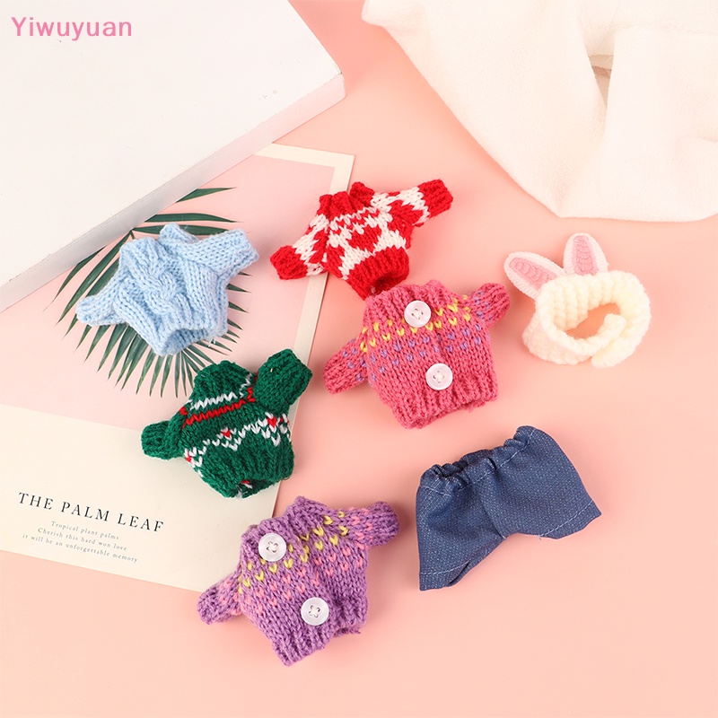 Bộ Áo Sweater Tay Thỏ + Quần Short Đáng Yêu Cho Búp Bê Tỷ Lệ 1 / 12 Mới