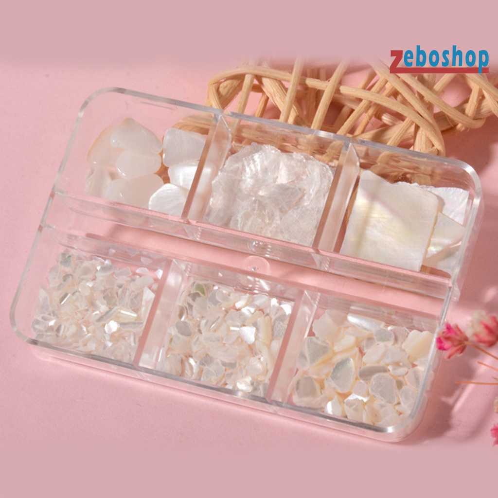 1 Hộp Vỏ Sò 3D Trang Trí Móng Tay Nghệ Thuật