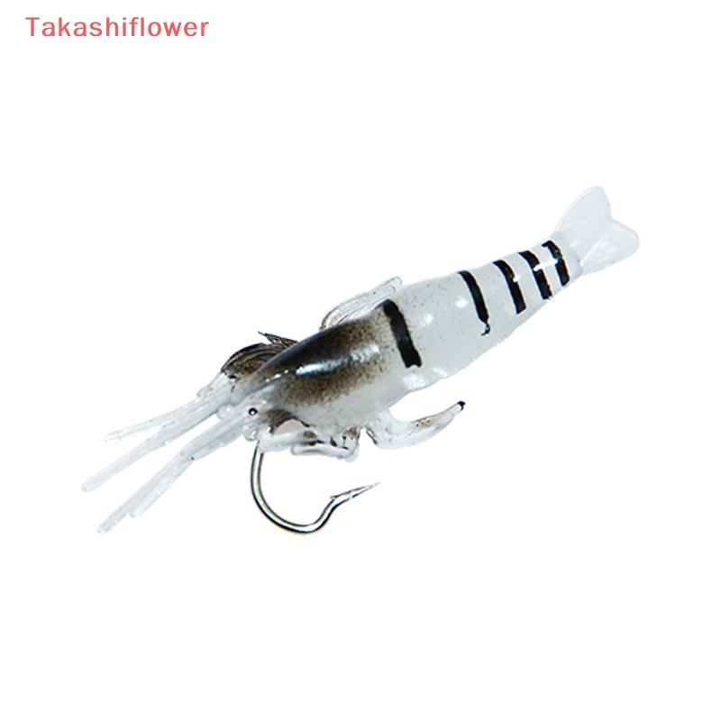 Set 10 Mồi Câu Cá Giả Hình Con Tôm Mềm Mại Kèm Móc Câu Tiện Lợi