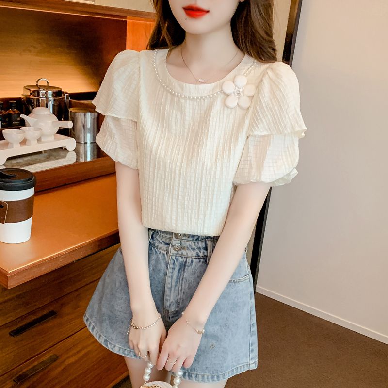 Áo nữ kiểu/Áo Sơ Mi Chiffon Phong Cách Pháp Thời Trang Mùa Hè 2023 ZT5V/áo kiểu/Áo Sơ Mi Công Sở/áo kiểu nữ 2 lớp