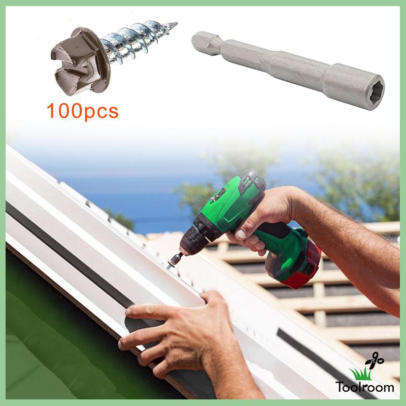 Bộ 100 Ốc Vít Kim Loại Dùng Làm Tấm Gỗ Chuyên Dụng