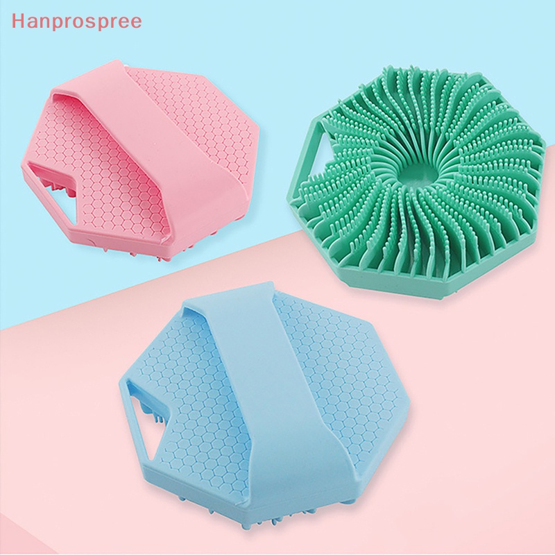 1 Bàn Chải Silicone Chà Cơ Thể Hình Đa Giác Tiện Dụng