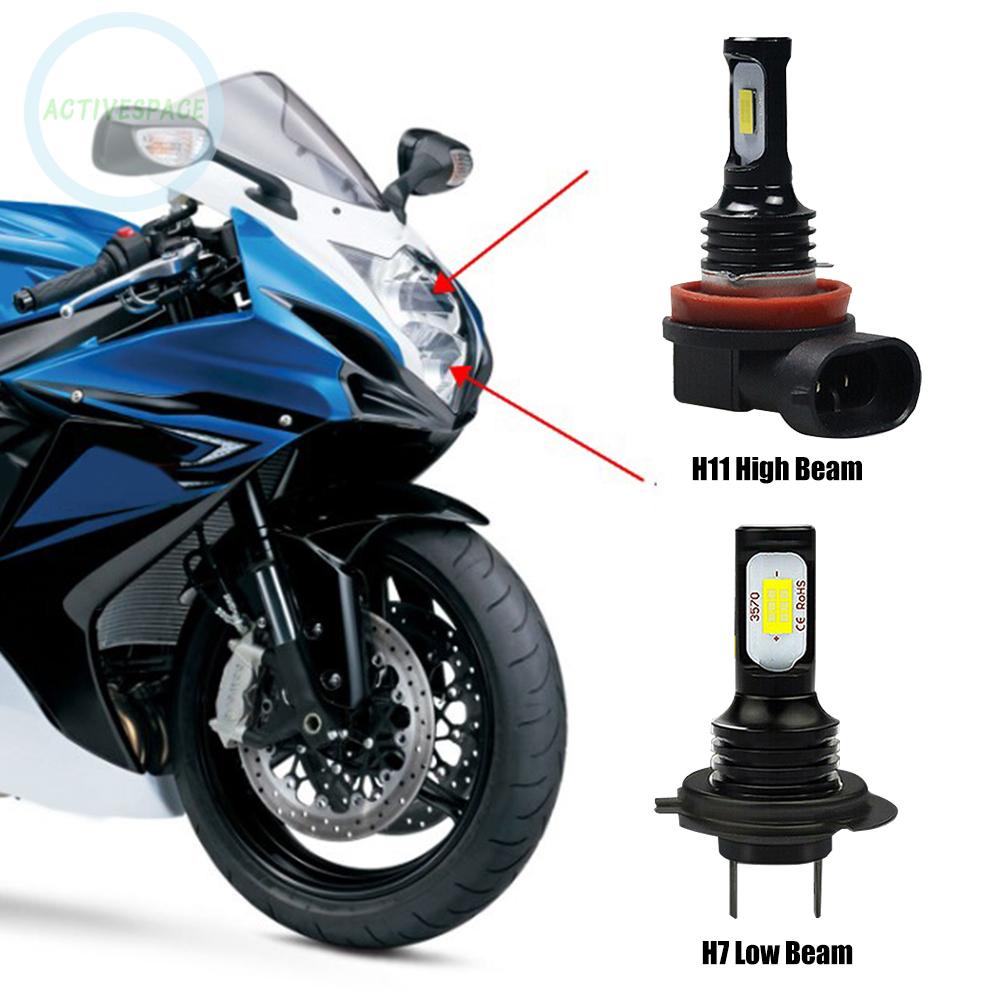 Bulbs Cool White For Suzuki GSXR 600 &amp; 750 High Low Beam Kit LED Headlight【Suzuki】