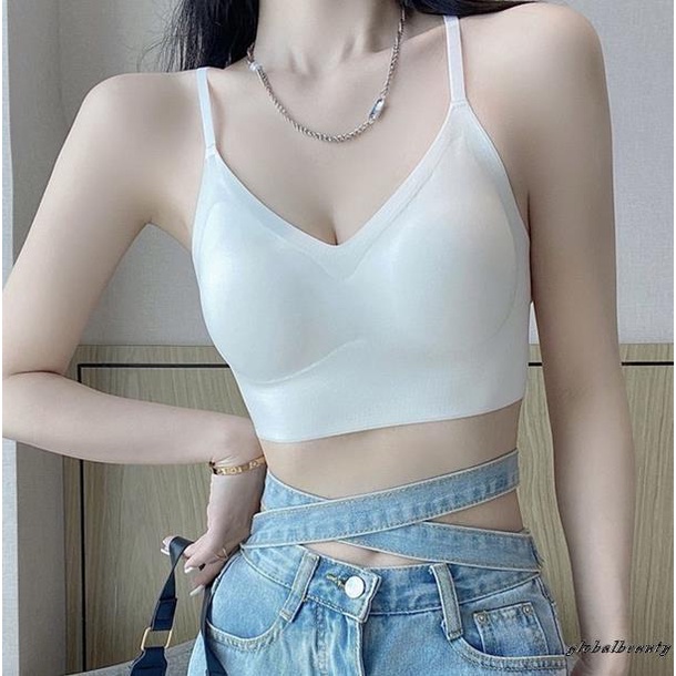 Áo Ngực Không Dây Có Mút Đệm Mềm Mại Thoải Mái Dành Cho Nữ
