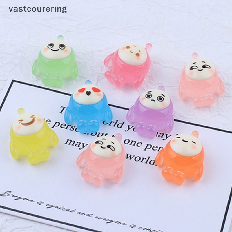 Bộ 5 Đồ trang trí Nhân Vật Hoạt Hình Bằng Nhựa Resin Phát Sáng Trang Trí Xe Hơi / Vườn Quà Tặng