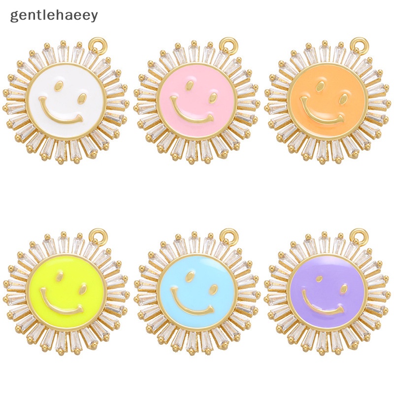 Gent Mặt Vòng cổ Bằng Hợp Kim Kẽm Tráng Men Hình Hoa Hướng Dương Ch Thủ Công EN