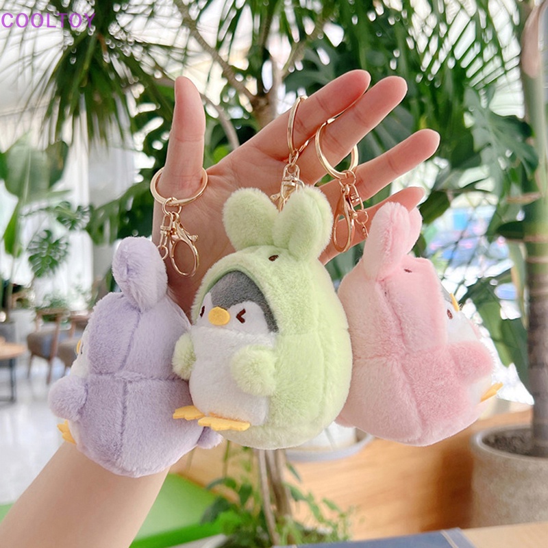 Móc Khóa Hình Chim Cánh Cụt Nhồi Bông Dễ Thương