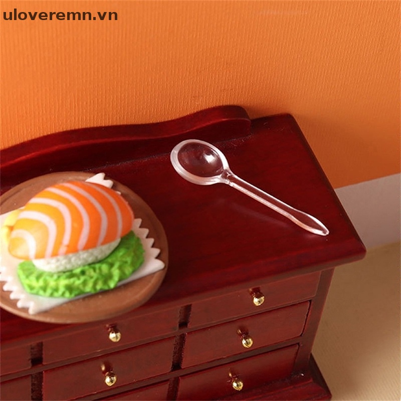 1 Bộ Muỗng Nĩa Trang Trí Nhà Búp Bê Tỉ Lệ 1: 6