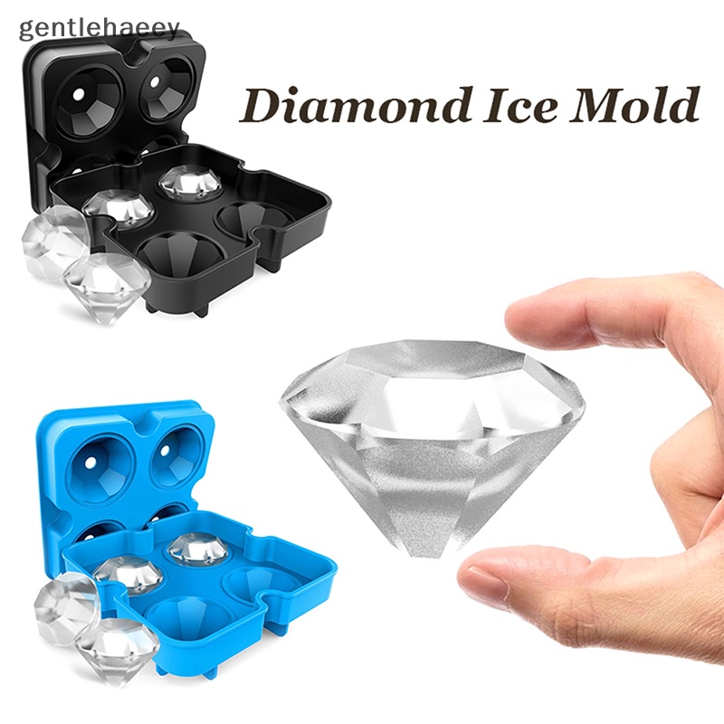 Khuôn Silicone Làm Đá Viên / Sô Cô La 4 Ngăn Tạo Hình 3D DIY