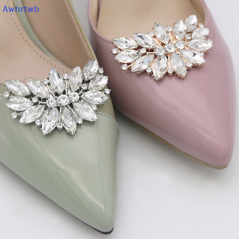 1 Kẹp Đính Đá Lấp Lánh Trang Trí Giày Cao Gót Cho Cô Dâu Mới