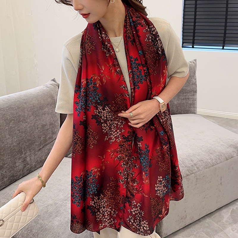 Khăn Choàng Cổ Kích Thước Lớn 180X90Cm In Họa Tiết Sang Trọng Thời Trang Cho Nữ