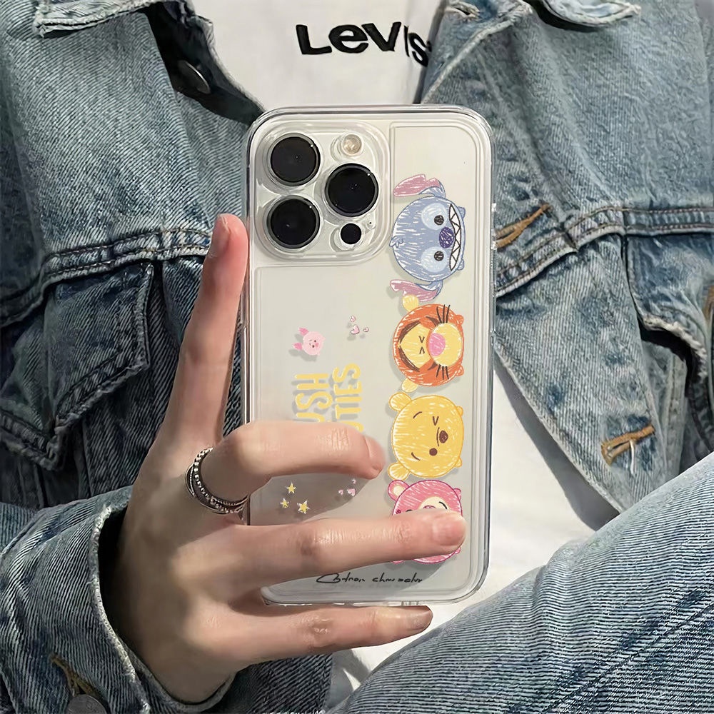 ✅Ốp Điện Thoại Mềm Chống Sốc Hình Gấu Pooh Cho Iphone 6Inmax14Pro78 11 Plus 12 13 J6MV