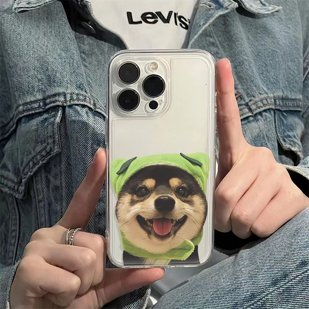 ✅Ốp Điện Thoại Mềm Chống Sốc In Hình Cún Dễ Thương Cho Iphone 14Pro 126In 78 max11 13 plus