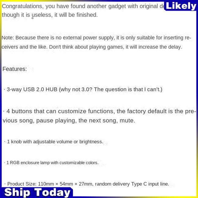 Đế Điều Khiển Máy Tính Usb Có Đèn Rgb